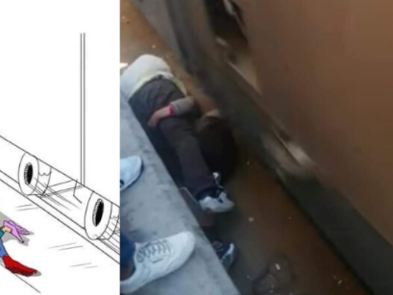 Egyptian 'Super Dad' Saves Daughter at a Train Station Before Receiving a 50 Pound Fine