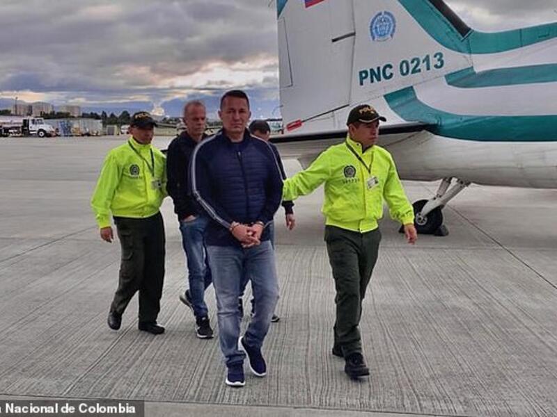 Carlos Alberto Salazar (front center) reportedly hired chemical engineering students in Colombia to produce heroin which was not detected by the Colombian police. (Daily Mail)