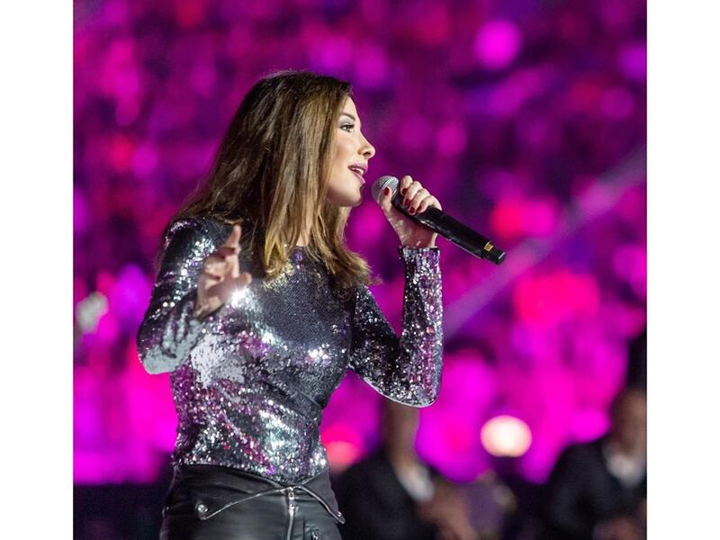 Nancy Ajram threw a concert in Egypt