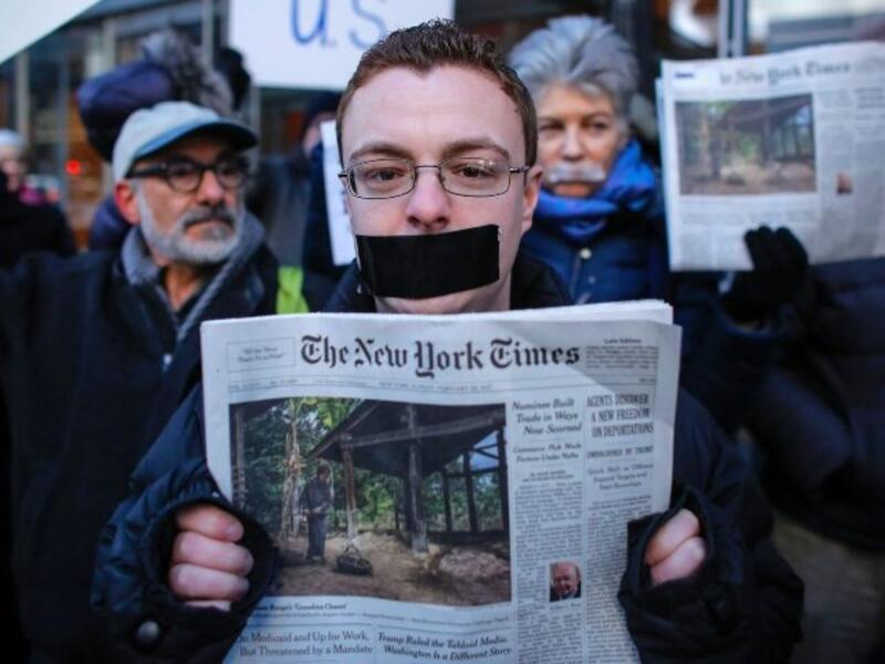 The lawsuit stems from a March 2019 op-ed. (KENA BETANCUR/AFP/Getty Images)