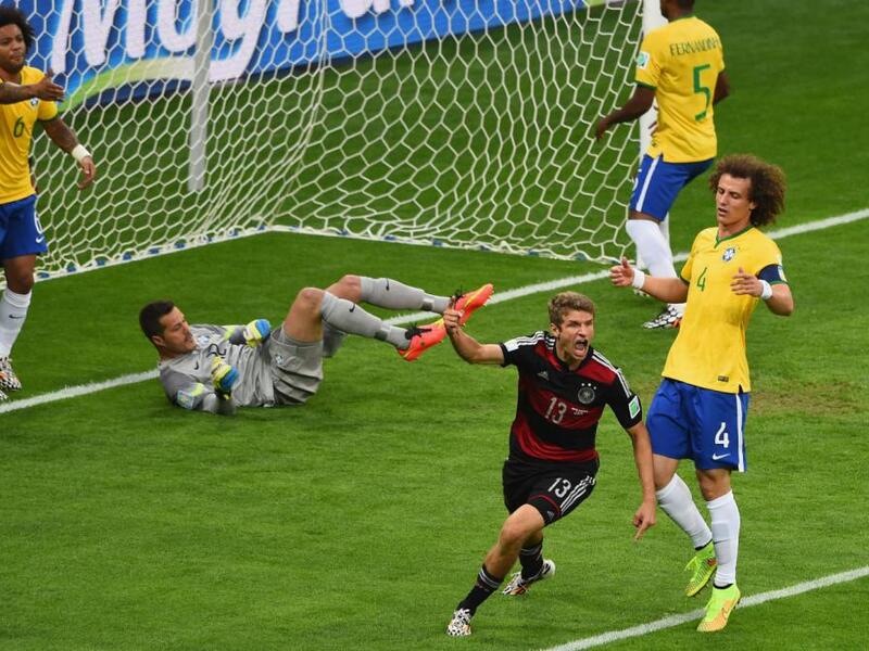1- هزيمة البرازيل أمام ألمانيا في مونديال 2014 بنتيجة 7-1