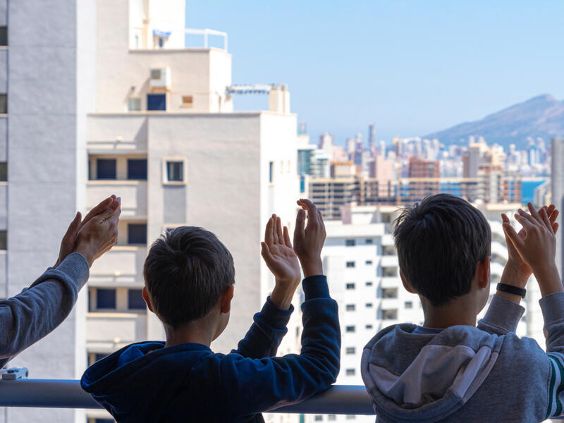 It could be that people feel trapped in their houses and apartments... But it could also be that they are finally singing together again, helping each other and experiencing a sense of community again for a long time. (Shutterstock/ File Photo)