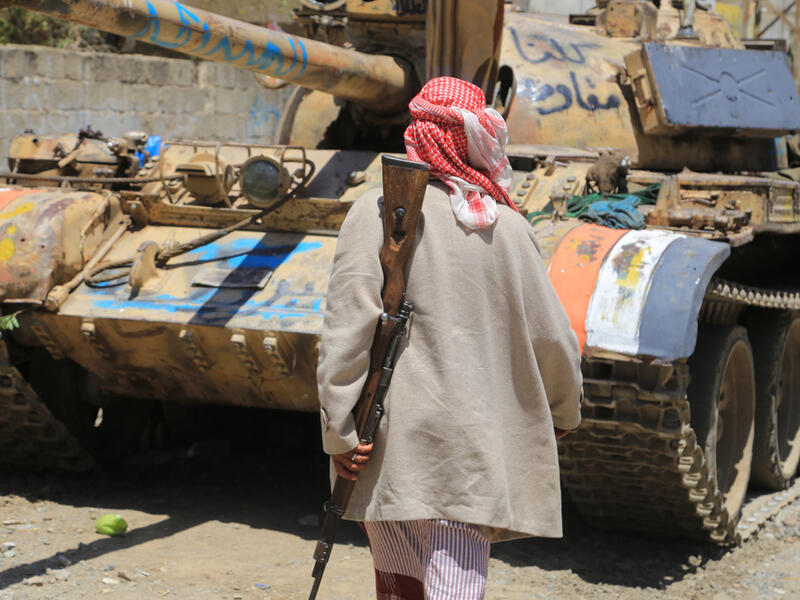 A military vehicle involved in fighting in Yemen. (Shutterstock/ File Photo)