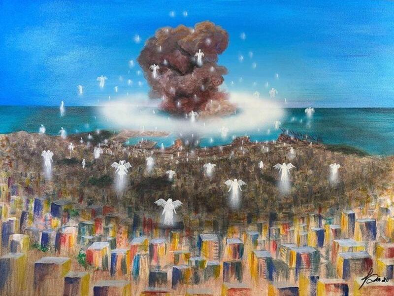 The artist will donate 100 percent of the proceeds to people who lost their homes and were affected by the tragedy. (Photo credit: @fdia_art)
