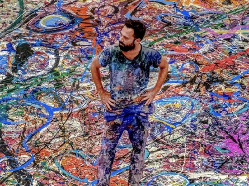 It is also set to enter the Guinness World Records for the largest canvas painting ever created in the world. (Twitter)