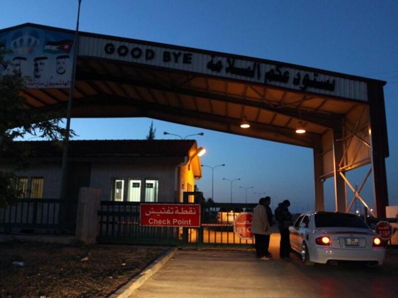 The Jaber border crossing between Jordan and Syria, 95 km north of the capital Amman, in April 2011 (AFP)