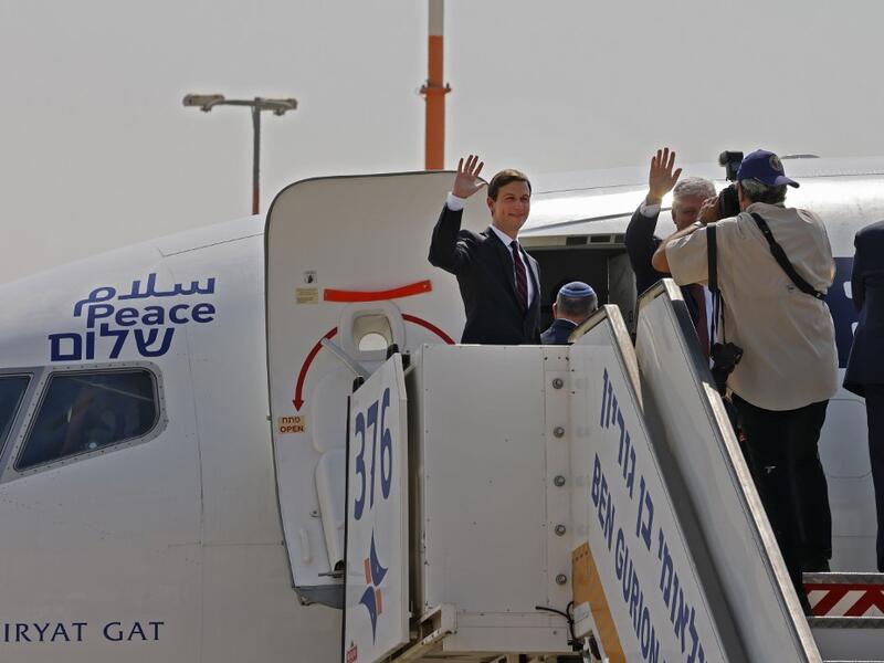 The El Al flight, scheduled to leave at 0730 GMT from Ben Gurion Airport near Tel Aviv, will carry a delegation led on the American side by President Donald Trump's son-in-law and White House advisor Jared Kushner. menahem kahana / AFP