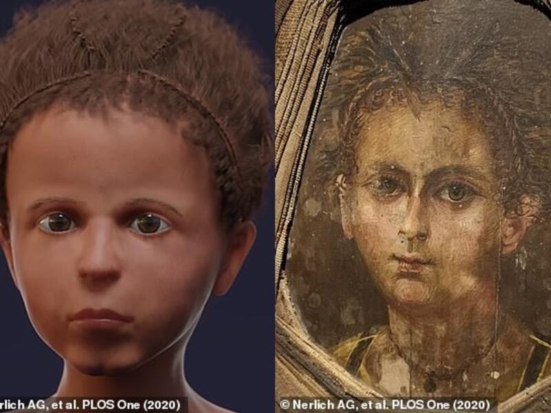 The boy was uncovered in the 1880s in a cemetery close to the pyramid of Hawara in Lower Egypt, near the Fayum region. (Nerlich AG, et al. PLOS One (2020))