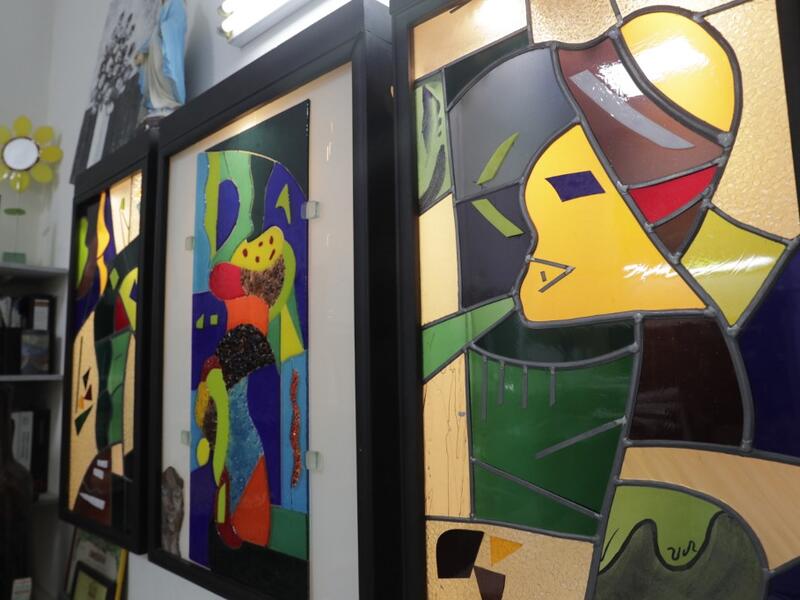 Husseini had hoped to retire after decades of designing colourful windows, but now she is overwhelmed with requests after a massive explosion ripped through Beirut on August 4. She is one of several artists slowly starting to restore the artworks devastated in disaster. ANWAR AMRO / AFP