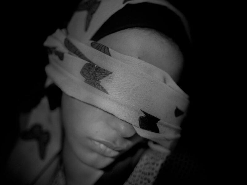 A Syrian refugee rests on a bus crossing Serbia on 29 August 2015. The bus brings her from the Macedonian northern border to Belgrade.⁣ From ‘The Dream’ by Fabio Bucciarelli (@fabio_bucciarelli).⁣ (Instagram)