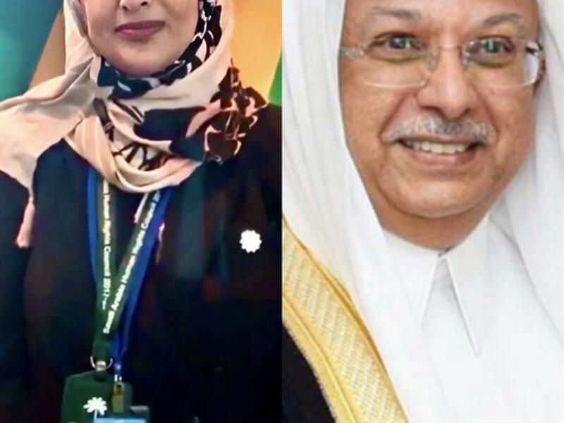 وهي شقيقة عبدالله يحيى المعلمي الممثل الدائم للسعودية في الأمم المتحدة، وابنة الأديب الفريق الراحل يحيى بن عبد الله المعلمي مساعد مدير الأمن العام.