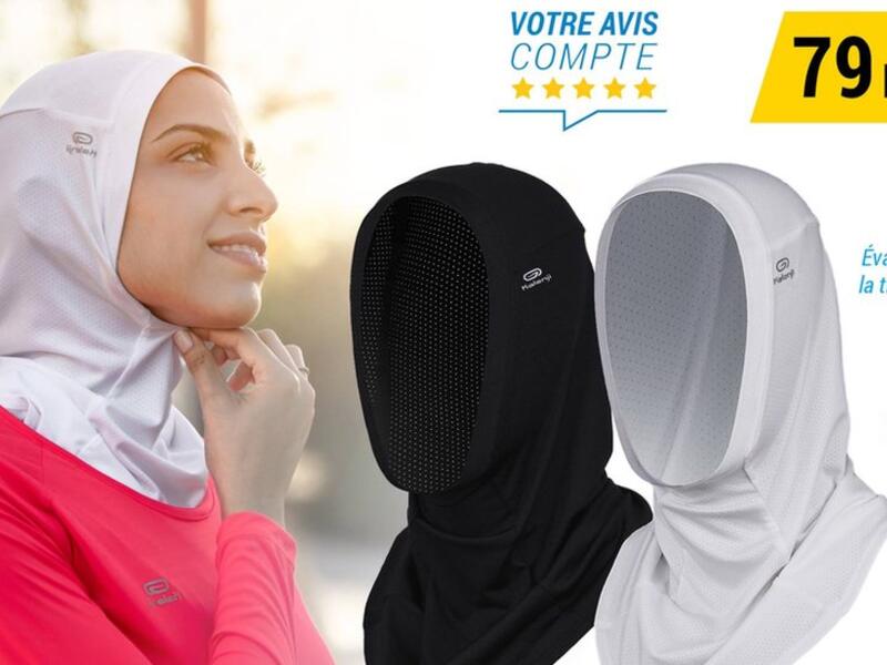 في 2019، اضطرت علامة Decathlon على سحب منتج الحجاب الرياضي من متجرها بعد تعرضها للتهديد.