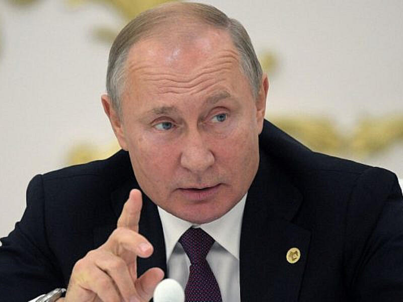 Russian President Vladimir Putin attends a meeting of heads of the Commonwealth of Independent States (CIS) in Ashgabat, Turkmenistan on October 11, 2019. (Alexey Druzhinin/Sputnik/AFP)