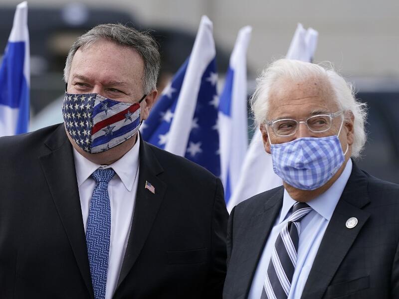 US Secretary of State Mike Pompeo became the first top American diplomat to visit a West Bank Jewish settlement and the Golan Heights, cementing Donald Trump's strongly pro-Israel legacy. Patrick Semansky / POOL / AFP