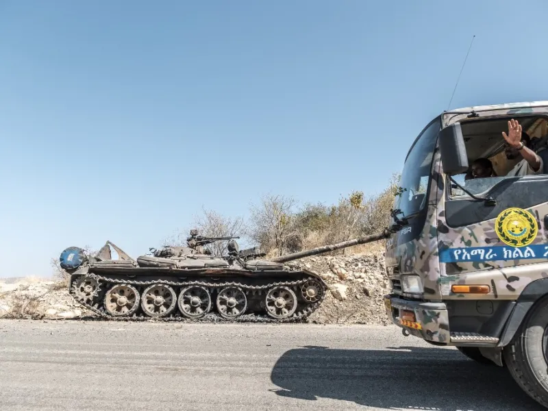 Hundreds have died in nearly three weeks of hostilities that analysts worry could draw in the broader Horn of Africa region, though Abiy has kept a lid on the details, cutting phone and internet connections in Tigray and restricting reporting. EDUARDO SOTERAS / AFP