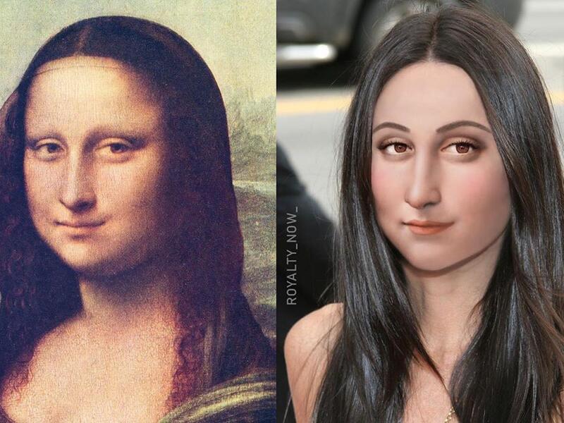 Mona Lisa by Becca Saladin (royalty_now_/Instagram)