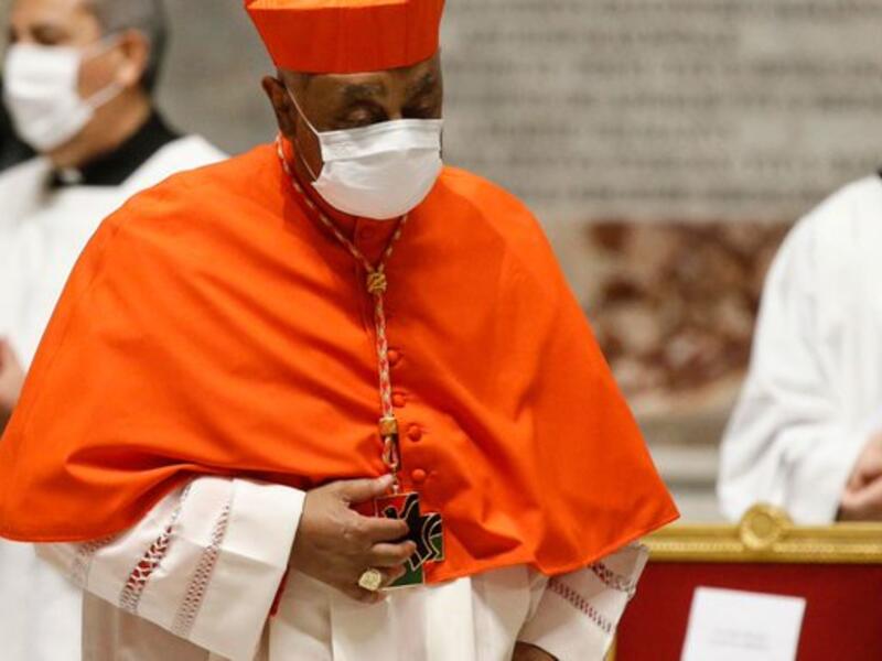 Archbishop Wilton Gregory of Washington, DC, was holed up in a Vatican guesthouse, receiving meals at his door. (Twitter)