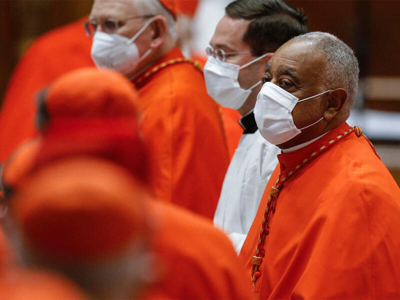Newly-created Cardinal, US Archbishop Wilton Gregory of Washington is seen today.POOL/AFP via Getty Images