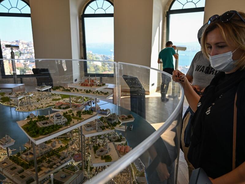 The demolition of one of its walls with a jackhammer as part of a restoration work was narrowly avoided last August after a video leaked on social media, which sparked strong criticism from the largest city's residents. Ozan KOSE / AFP