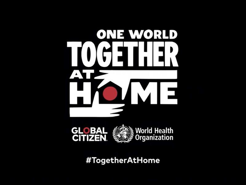 حفلات: Together At Home concert معا في المنزل، وهي سلسلة حفلات افتراضية مستمرة نظمها موقع Global Citizen لدعم منظمة الصحة العالمية، والغرض الخاص هو تعزيز الابتعاد عن التجمعات بين الناس بسبب جائحة فيروس كورونا.
