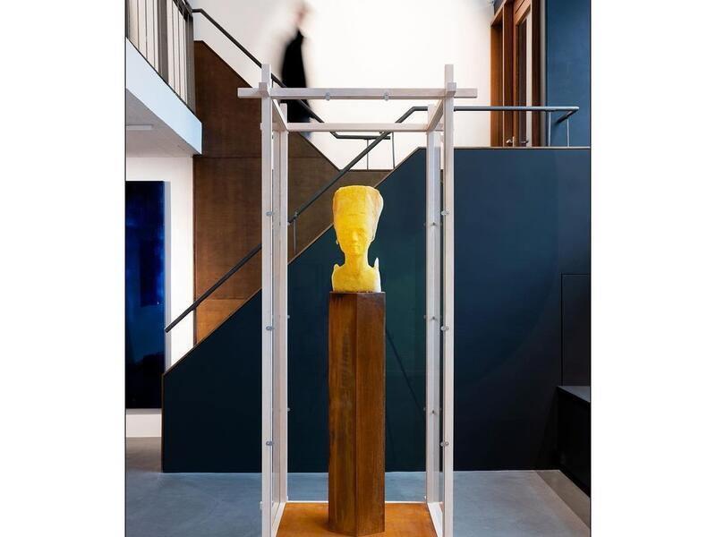 ETERNITY / 2019-20 “made by bees” series Materials: natural beeswax, wood, glass, Cor-ten steel (Instagram)