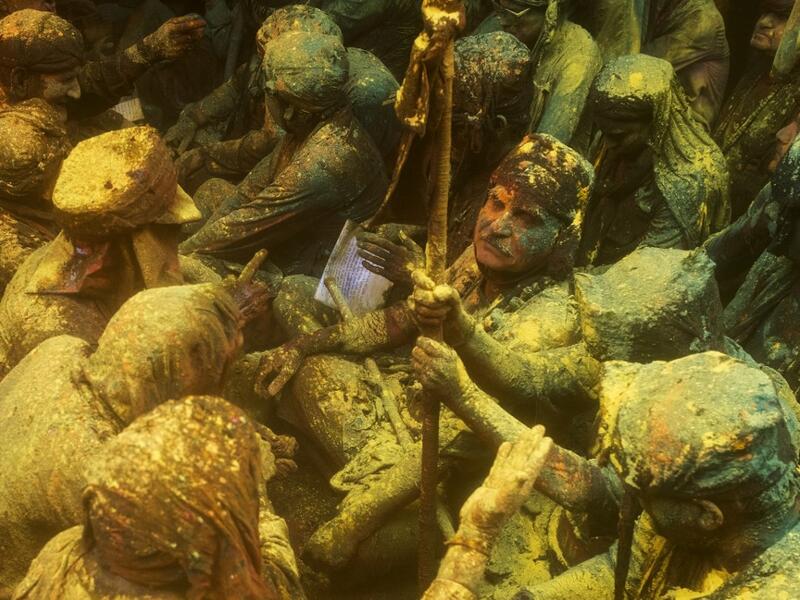Lathmar Holi festival celebrations