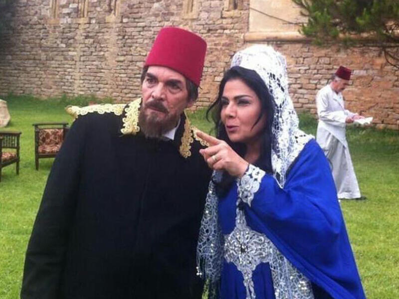 Sabah Jazairi with Syrian veteran Yaser Al-Azmeh