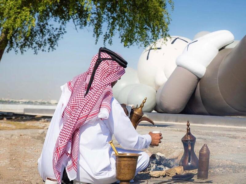 Friday mood... #KAWS #HOLIDAY #DOHA  (Instagram)