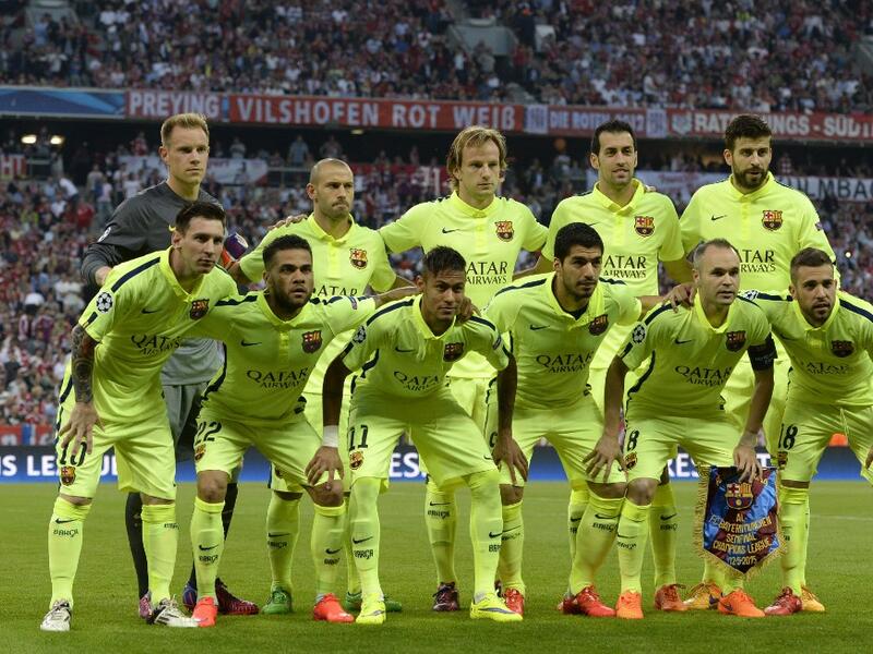 Barca topped the list with 2,877 points