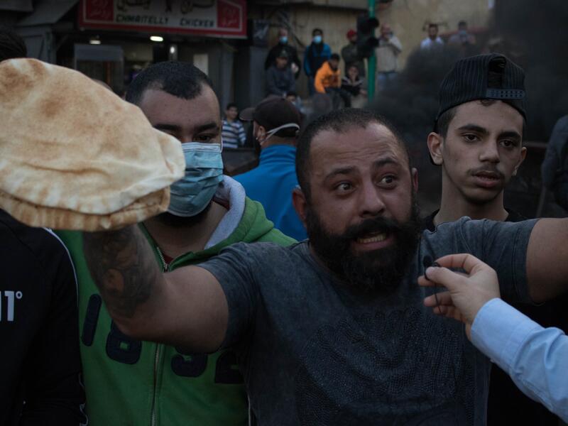 Lebanese protester
