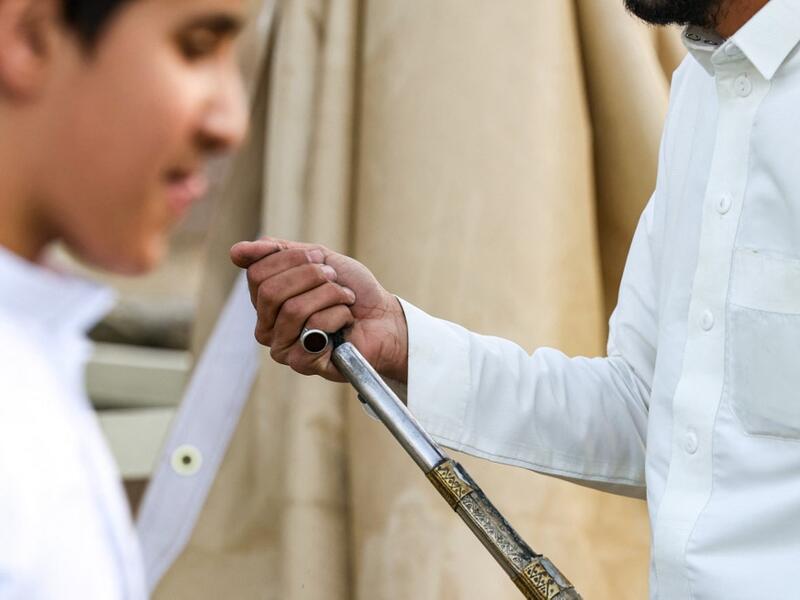 Taashir is a war dance performed in Taif