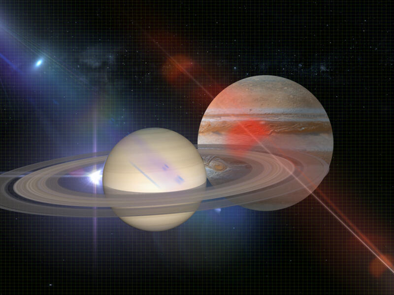 conjunction of Jupiter and Saturn