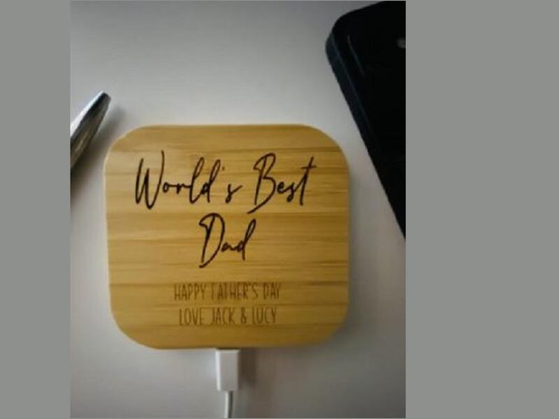 3. Personalised wireless charger