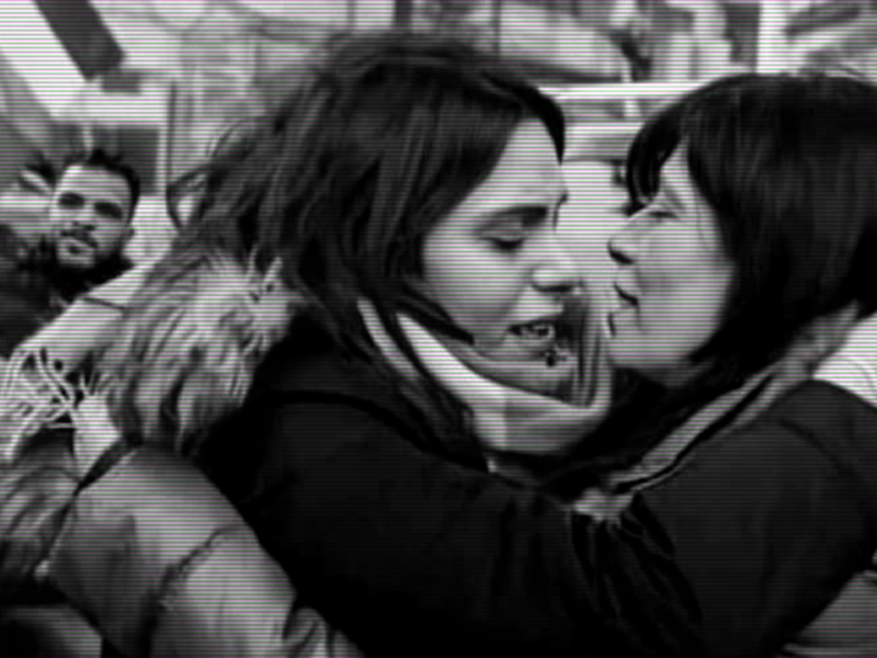 Khalida Jarrar and her daughter Suha
