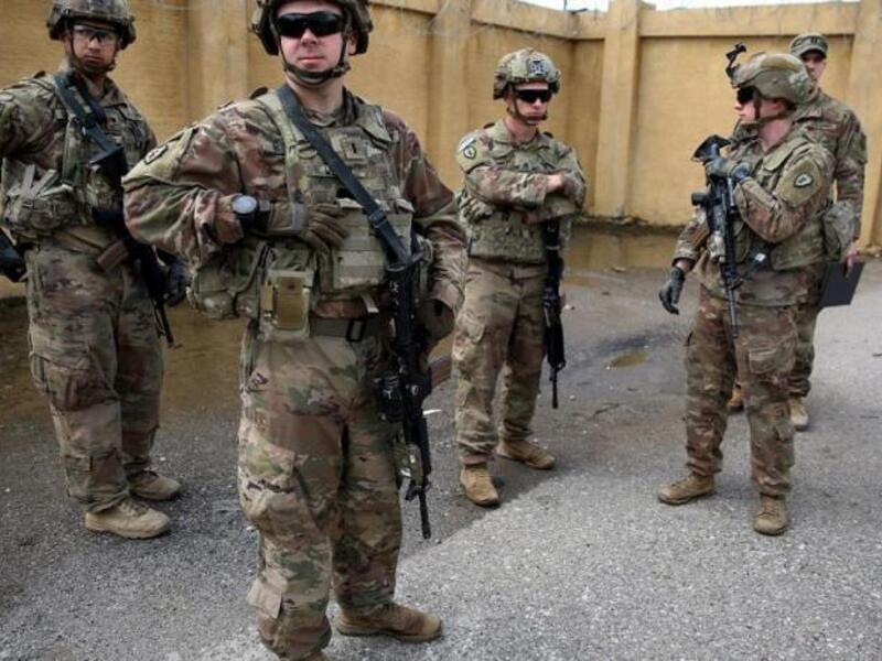 US soldiers at the K1 air base northwest of Kirkuk
