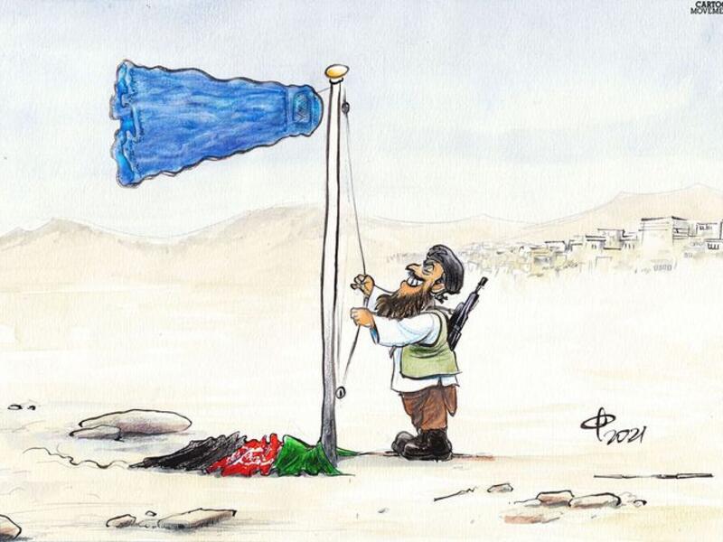 New flag. Today's cartoon by Paolo Calleri