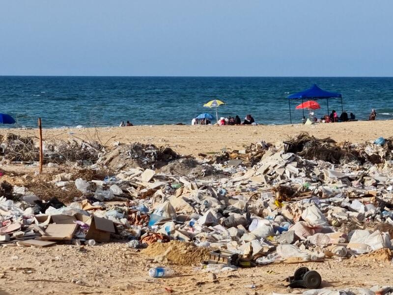 Pollution at Libya beaches