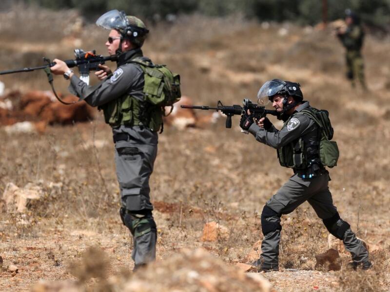 Palestinian protesters in West Bank attacked