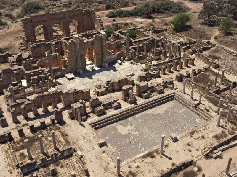 Leptis Magna on the Libyan coast
