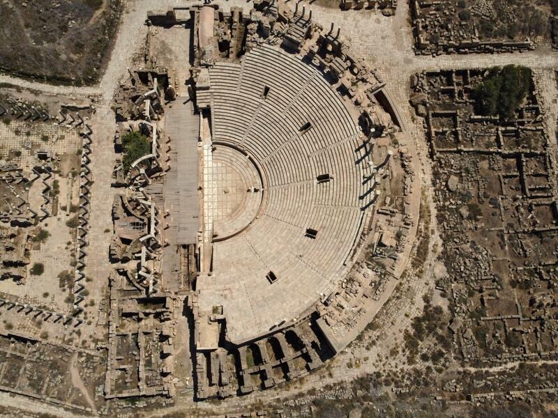 Leptis Magna on the Libyan coast