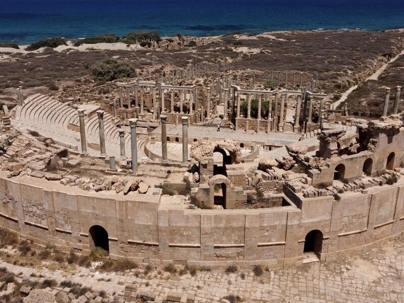 Leptis Magna on the Libyan coast