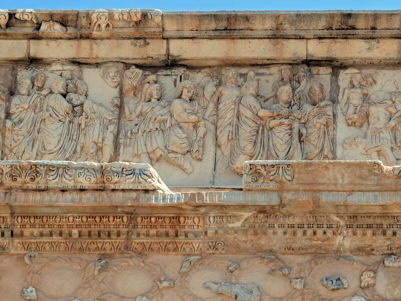 Leptis Magna on the Libyan coast