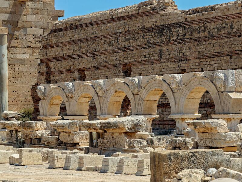 Leptis Magna on the Libyan coast