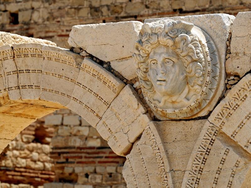 Leptis Magna on the Libyan coast
