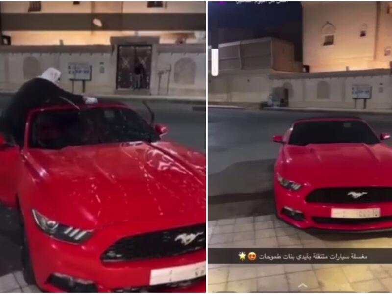 سعوديات يطلقن مشروع متنقل لغسل السيارات
