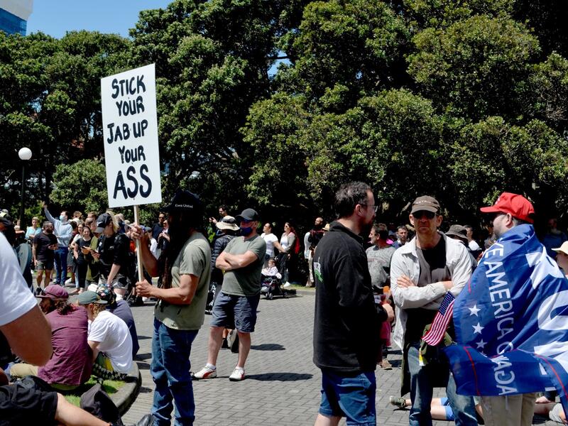 Thousands storm New Zealand parliament to protest against mandatory vaccines
