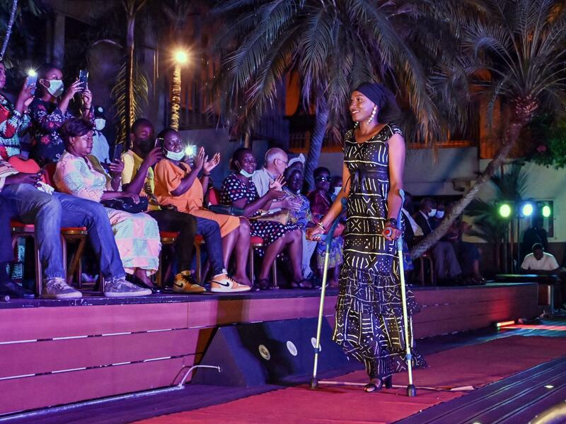 Disabled models breaking taboos on Ivory Coast catwalk
