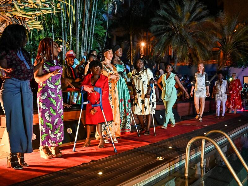 Disabled models breaking taboos on Ivory Coast catwalk