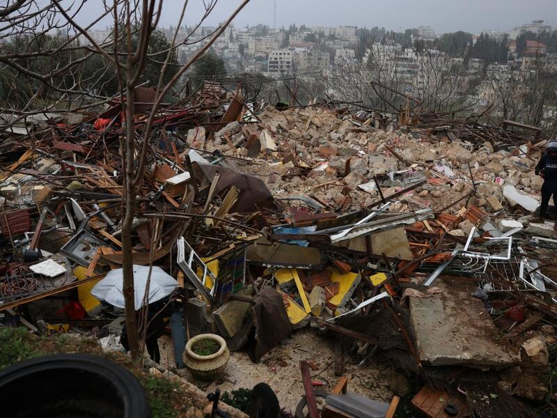 Razed to the ground 