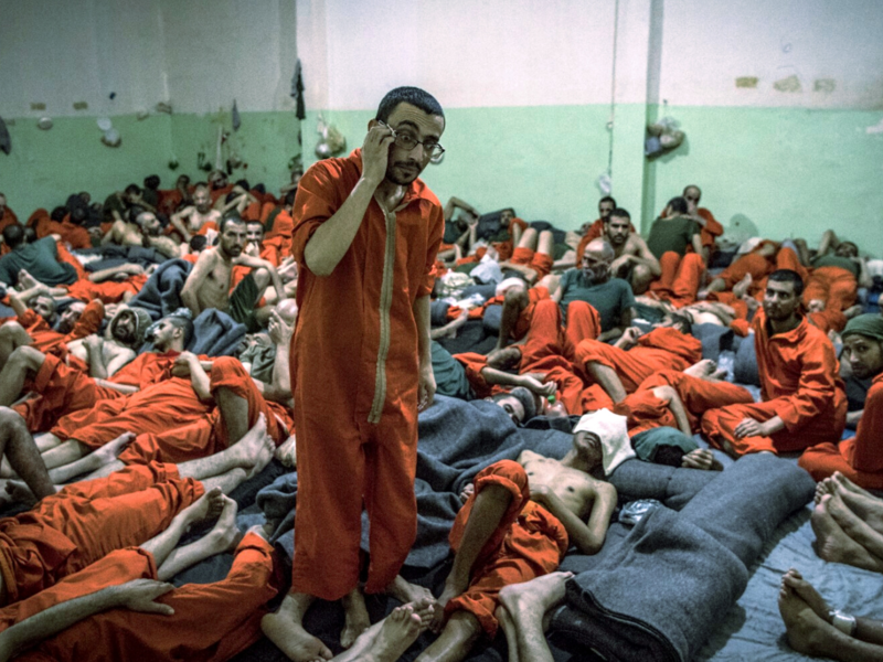 ISIS members in Ghwayran prison 